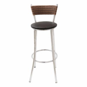 Banqueta em Fibra Sintética - Castanho e Marrom