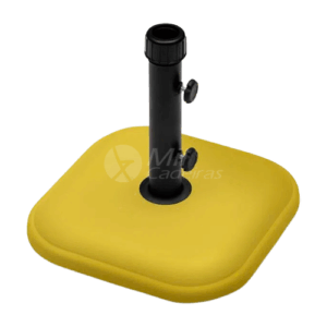 Base para Ombrelone Quadrada de Concreto 11 Kg Amarela