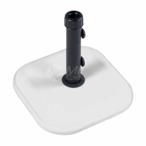 Base para Ombrelone Quadrada de Concreto 11 Kg Branca
