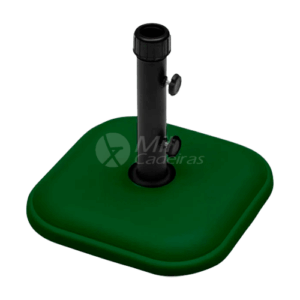 Base para Ombrelone Quadrada de Concreto 11 Kg Verde
