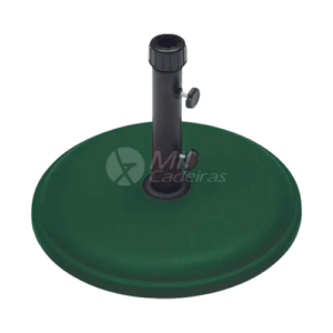 Base para Ombrelone Redonda de Concreto Expandido 16 Kg Verde
