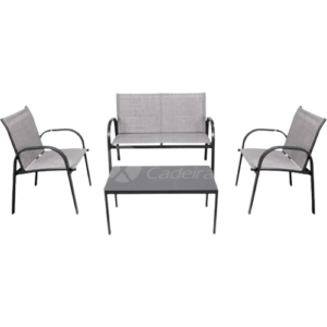 Conjunto para Jardim Weekend com Mesa de Centro e Cadeiras