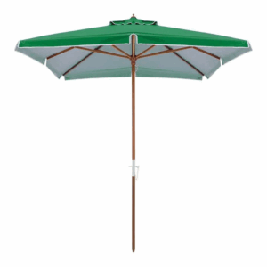 Ombrelone Sardenha Premium Quadrado Bagum Madeira 2,05m x 2,05m Verde