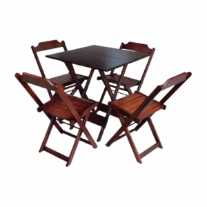 Conjunto Dobrável 70 X 70