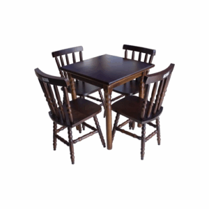 Conjunto de Mesa Torneado 80 X 80