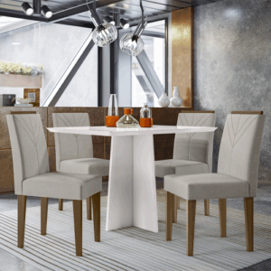 Mesa 4 cadeiras Anitta 1,20