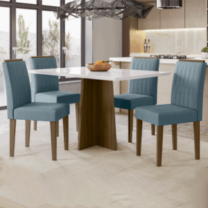 Mesa 4 cadeiras Anitta 1,35