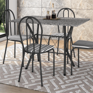 Conjunto Bruna 4 Cadeiras