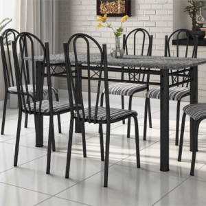 Conjunto Luana Pop 6 cadeiras 21