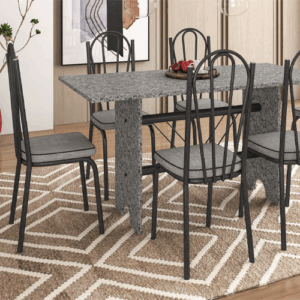 Conjunto Pietra 6 cadeiras 21