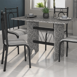 Conjunto Pietra 4 cadeiras 23