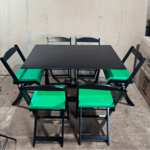 Conjunto dobravel 120x70 estofado