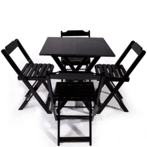 Mesa Dobrável com 4 Cadeiras