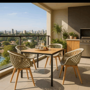 Kit 4 Cadeiras com mesa