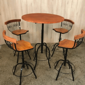 Jogo Bistrô - Mesa e 4 Banquetas
